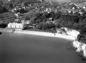 Corps de garde crénelé, puis bâtiment d'accueil d'une résidence hôtelière, Rulianec, anse de Morgat (Crozon)