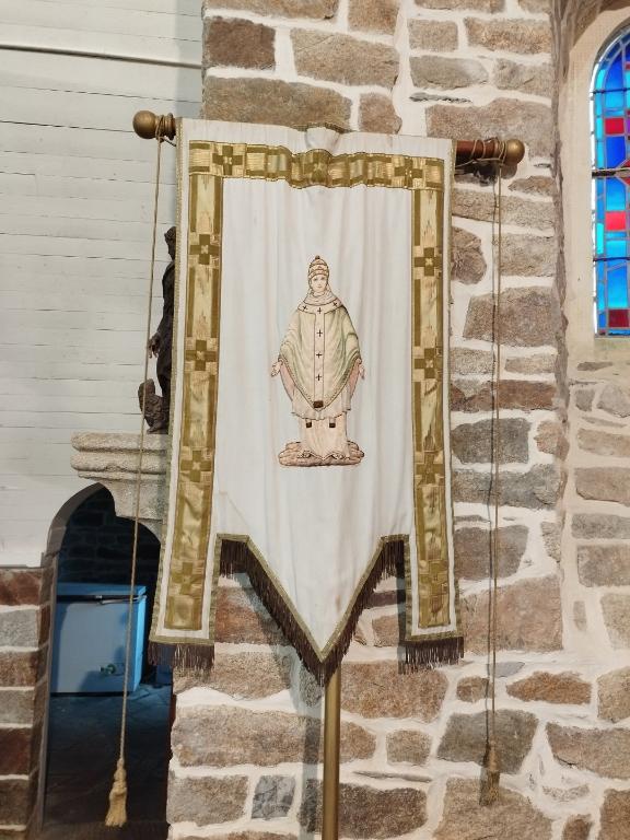 Bannière de procession : saint Marcellin, chapelle Saint-Marcellin (Bains-sur-Oust)