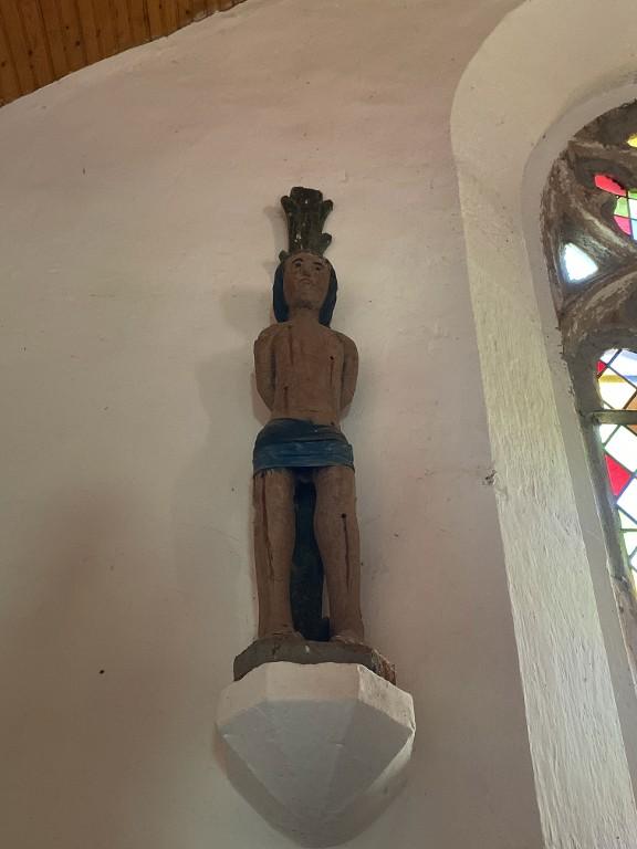 Statue : saint Sébastien, église dite Chapelle Saint-Nicolas, le Binio (Augan)