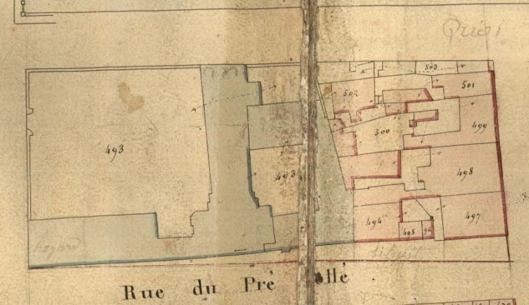 Couvent d'Ursulines, dit couvent des Grandes Ursulines, puis caserne de gendarmes, rue du Pré-Botté (Rennes)