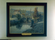 Tableau (tableau de chevalet) : gelée blanche, Hôtel de ville (Fougères)