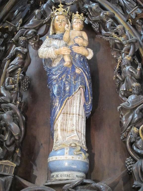 Statue : Vierge à l'Enfant dite Notre-Dame de Bonne Nouvelle, église Notre-Dame-de-Bonne-Nouvelle (Paimpol)