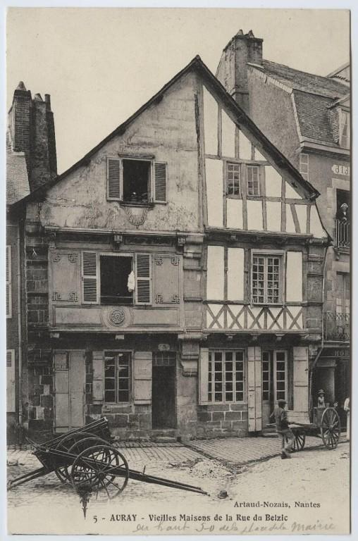 Maisons en pan de bois disparues d'Auray