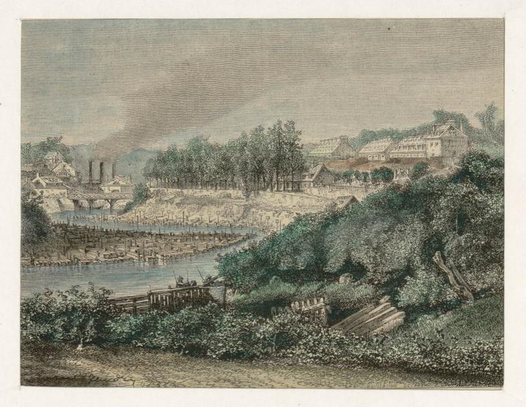 Forges puis usine, puis école des pupilles de la Marine, puis "Centre Marine", actuellement service de santé des armées et centre du service militaire volontaire de Brest, la Villeneuve (Guilers)