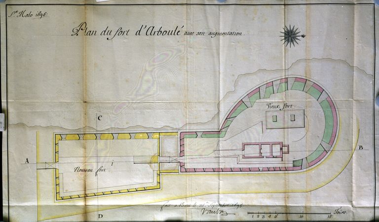 Fort de la Varde (Arboulé) puis ensemble fortifié (Ra 109), pointe de la Varde, (Saint-Malo)