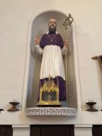 Statue : Saint François de Sales, église Saint-François-de-Sales (Quelneuc fusionnée en Carentoir en 2017)