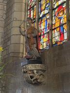 Statue : Saint Armel, église Saint-Armel (Ploërmel)