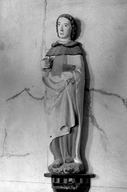 Statue (d'applique, petite nature) : saint ecclésiastique, église Paroissiale Saint Pierre (Plouguernével)