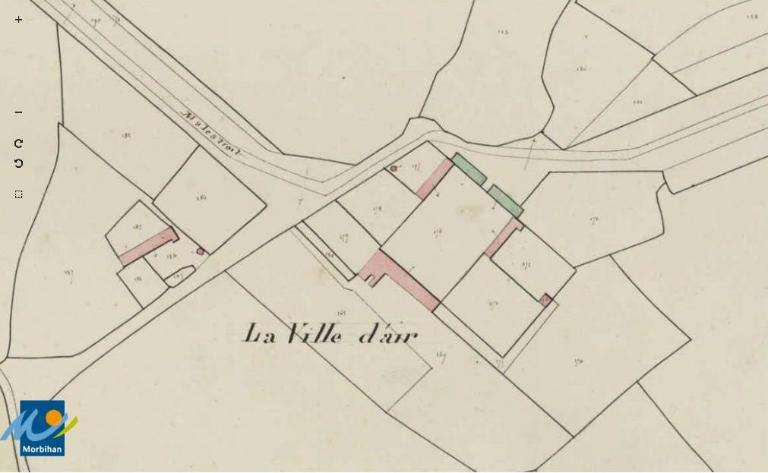 Château de la Villeder (Le Roc-Saint-André fusionnée en Val d'Oust en 2016)