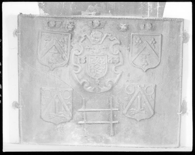 Plaque de cheminée 3, Manoir de Bohurel (Sérent)