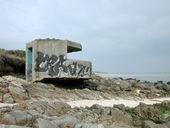 Bunker-cuve couvert pour un canon antichar de 5 cm, Kerguélen (Plounéour-Brignogan-plages)