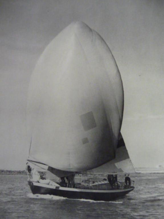 Bateau de compétition, voilier, dit "Sereine" (Archipel des Glénan)