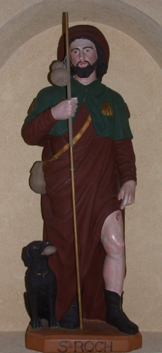 Statue : Saint Roch, chapelle Saint-Roch (Torcé)