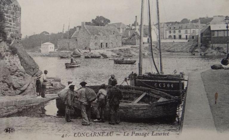 Le Passage de Lanriec et son bac (Concarneau)