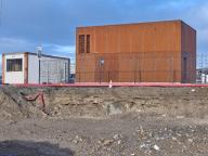 Bunker-abri-magasin de munitions de type L 401a avec cuve pour canon antiaérien (II) (dossier en cours), sous le transformateur électrique, terre-plein du Naye (Saint-Malo)