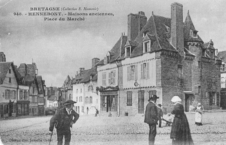 Maison, 7 rue Trottier ; 18 rue Neuve (Hennebont) - Détruite suite aux bombardements d'août 1944