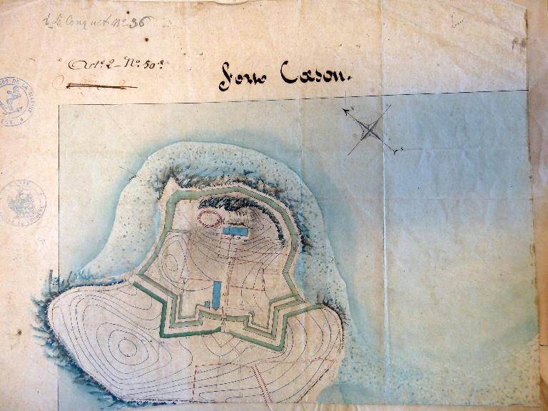 Fort Cézon (A 36), Île Cézon (Landéda)