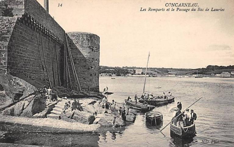 Le Passage de Lanriec et son bac (Concarneau)