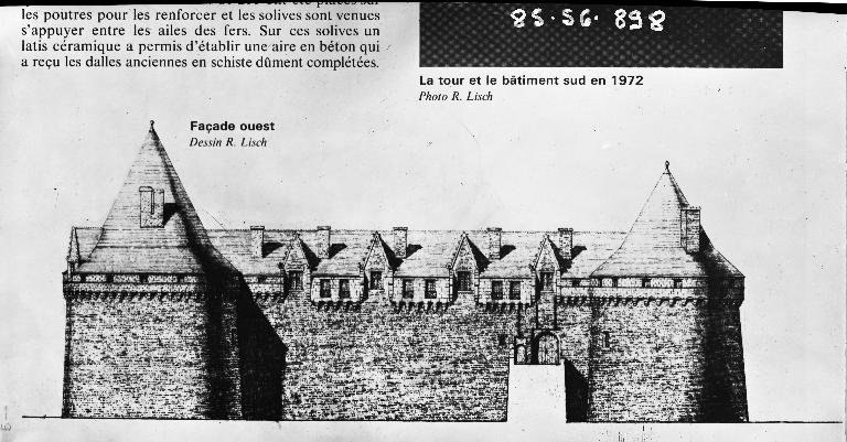 Château fort, château des Rohan, rue du Général de Gaulle (Pontivy)