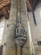 Groupe sculpté : Vierge de Pitié, église Saint-Armel (Ploërmel)