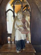 Statue : Ange dit Saint Berriau, église dite Chapelle Saint-Nicolas, le Binio (Augan)