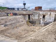 Digue et cale de l'avant-port de Saint-Servan (dossier en cours), terre-plein du Naye (Saint-Malo)
