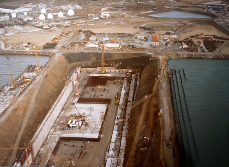 Forme de radoub n°3, quais de réparation n°4 et 5, port de commerce (Brest)