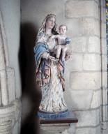 Statue (petite nature) : Vierge à l'enfant dite Notre-Dame-des-neiges, chapelle Notre-Dame-de-Trescouët et Notre-Dame-des-neiges (Caudan)