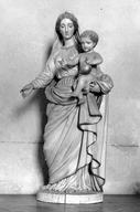 Statue (d'applique, demi-nature) : Vierge à l'Enfant (2), église Paroissiale Saint Pierre (Plouguernével)
