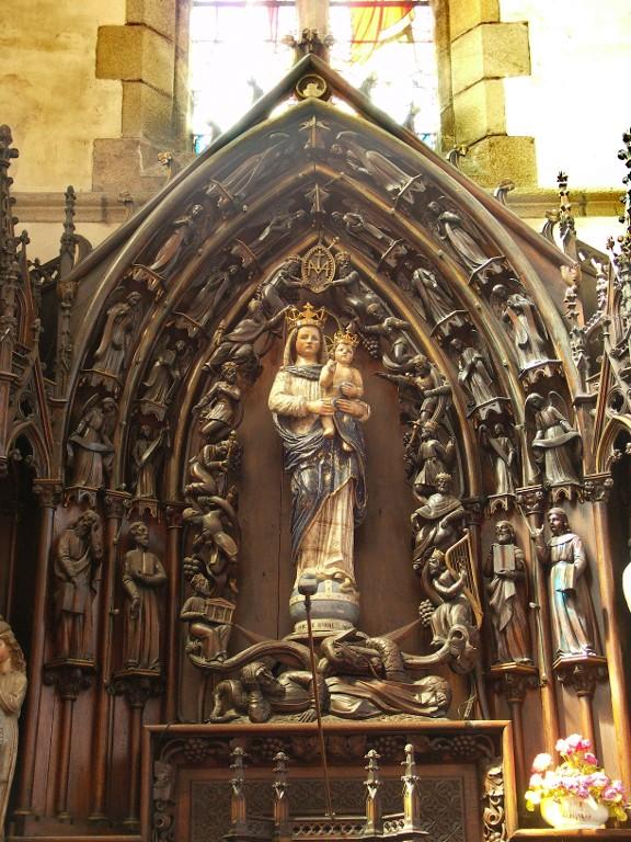 Statue : Vierge à l'Enfant dite Notre-Dame de Bonne Nouvelle, église Notre-Dame-de-Bonne-Nouvelle (Paimpol)