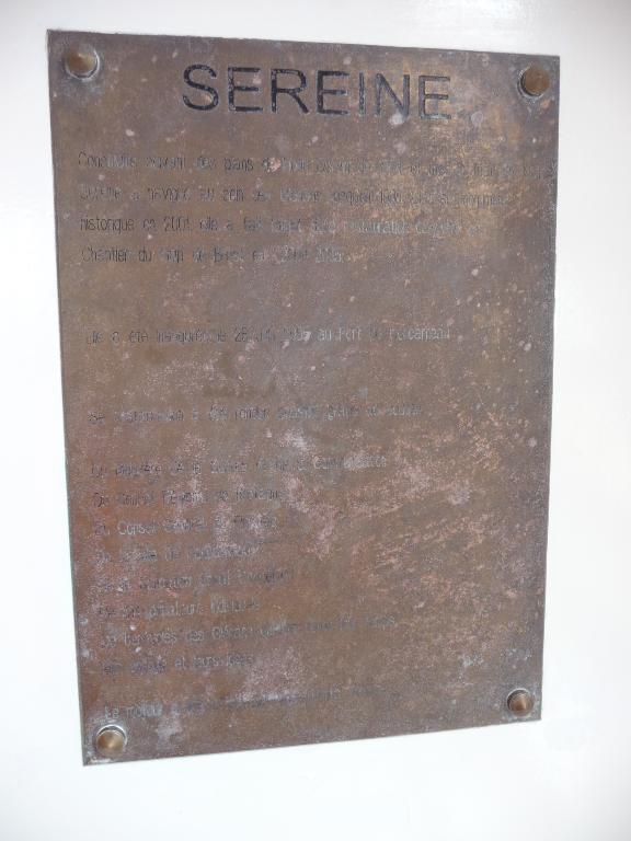 Bateau de compétition, voilier, dit "Sereine" (Archipel des Glénan)