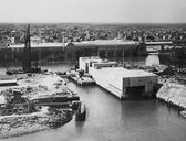 "Festung" Saint-Nazaire : Base de sous-marins et écluse fortifiée (actuellement musée et promenade)