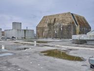 Bunker - cuve pour un canon antiaérien quadruple de 2 cm et abri dits tour de Flak, dalle de couverture, bunker KI (Lorient)