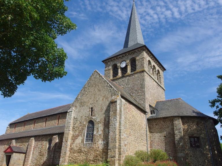 Prieuré de bénédictins, église paroissiale Notre-Dame, place de l'église (Hédé-Bazouges)