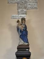 Statuette : Vierge à l'Enfant, dite Notre-Dame de toute Aide, chapelle Notre-Dame de Toute Aide (Les Forges fusionnée en Forges de Lanouée en 2019)