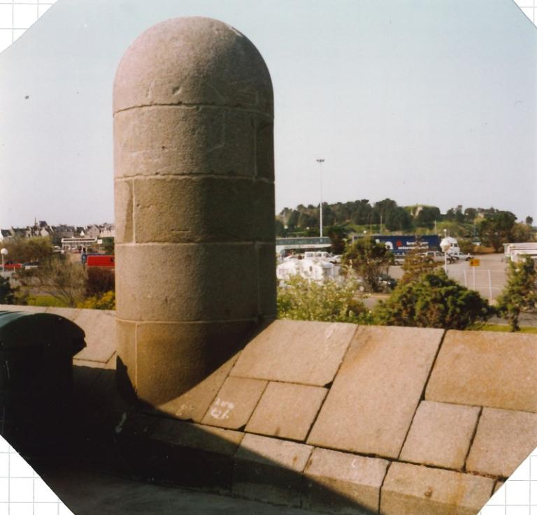 Vue de la digue et de la dame du fossé, mai 1991