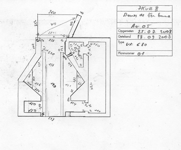 Bunker-casemate de type FA ou Fm pour un canon antichar de 5 cm ou 7,5 cm, pointe d’Enez-Vihan, Dunes de Keremma (Tréflez)