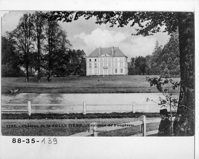 Château de la Folletière, actuellement domaine de la Foltière et parc floral de Haute-Bretagne, la Folletière (Le Châtellier)