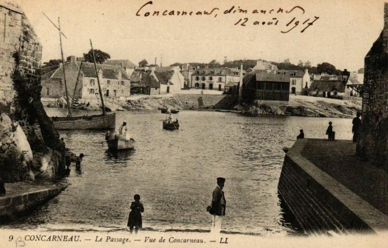Le Passage de Lanriec et son bac (Concarneau)