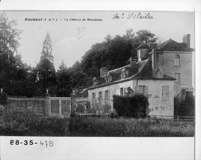 Château, Mainteniac (Pléchâtel)