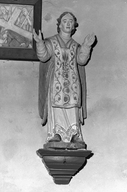 Statue (d'applique) : saint Mathurin, église Paroissiale Saint Pierre (Plouguernével)