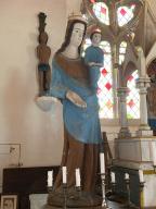 Statue : Vierge à l'Enfant, église dite Chapelle Saint-Nicolas, le Binio (Augan)