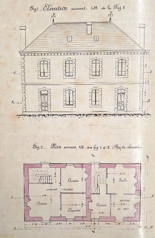 Maison dite des éclusiers, L'île Sèche (Saint-Brieuc)