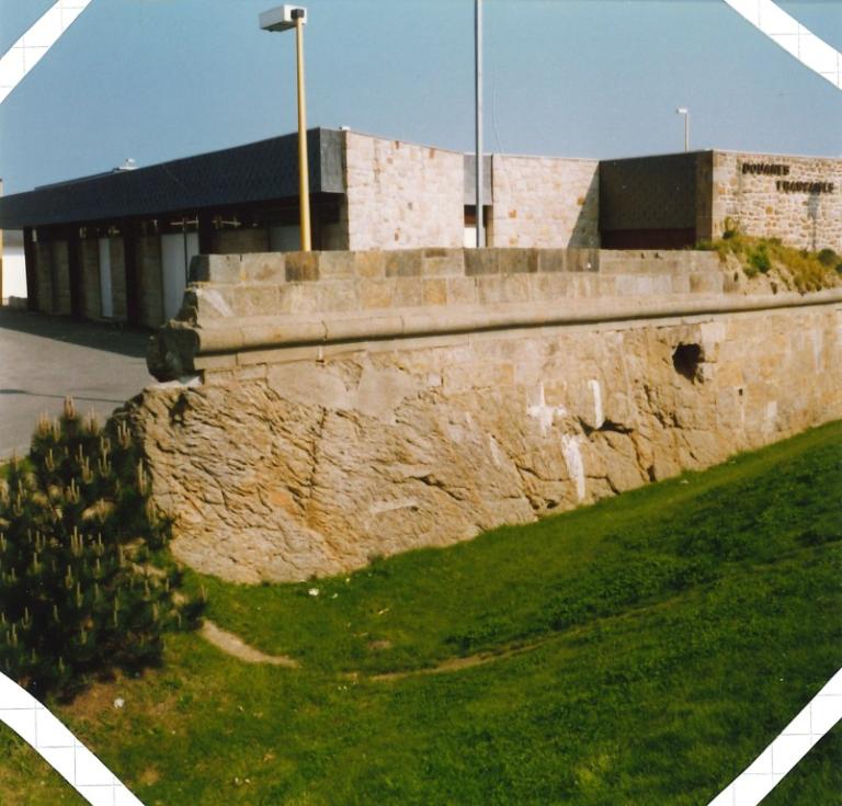 Vue générale depuis l'est : escarpe sud-est, mai 1991