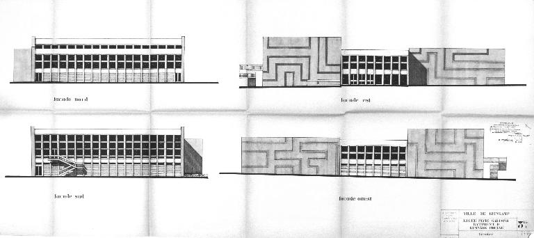 Gymnase et piscine du lycée Auguste Pavie, 13 rue Anatole le Braz (Guingamp)