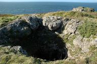 Abri avec une cloche à une embrasure (Type 648 pour pour sMG34 de 7,92 mm), Presqu'île de Kermorvan (Le Conquet)