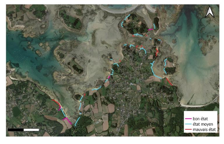 Les constructions littorales en pierre sèche entre Penvénan et Plouguiel
