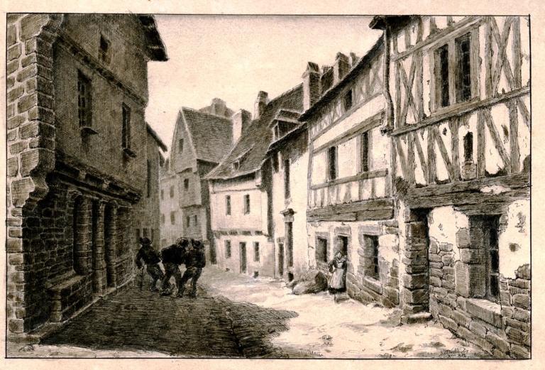 Maisons en pan de bois disparues d'Auray