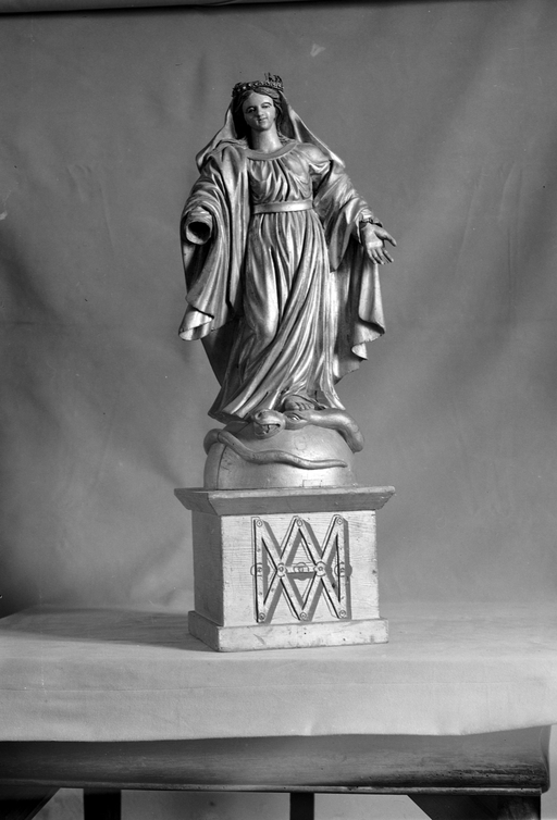 Statue (statuette) : Vierge, église paroissiale Notre-Dame (Plévin)