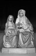 Groupe sculpté : l'Education de la Vierge, église paroissiale Saint-Léonard (Fougères)